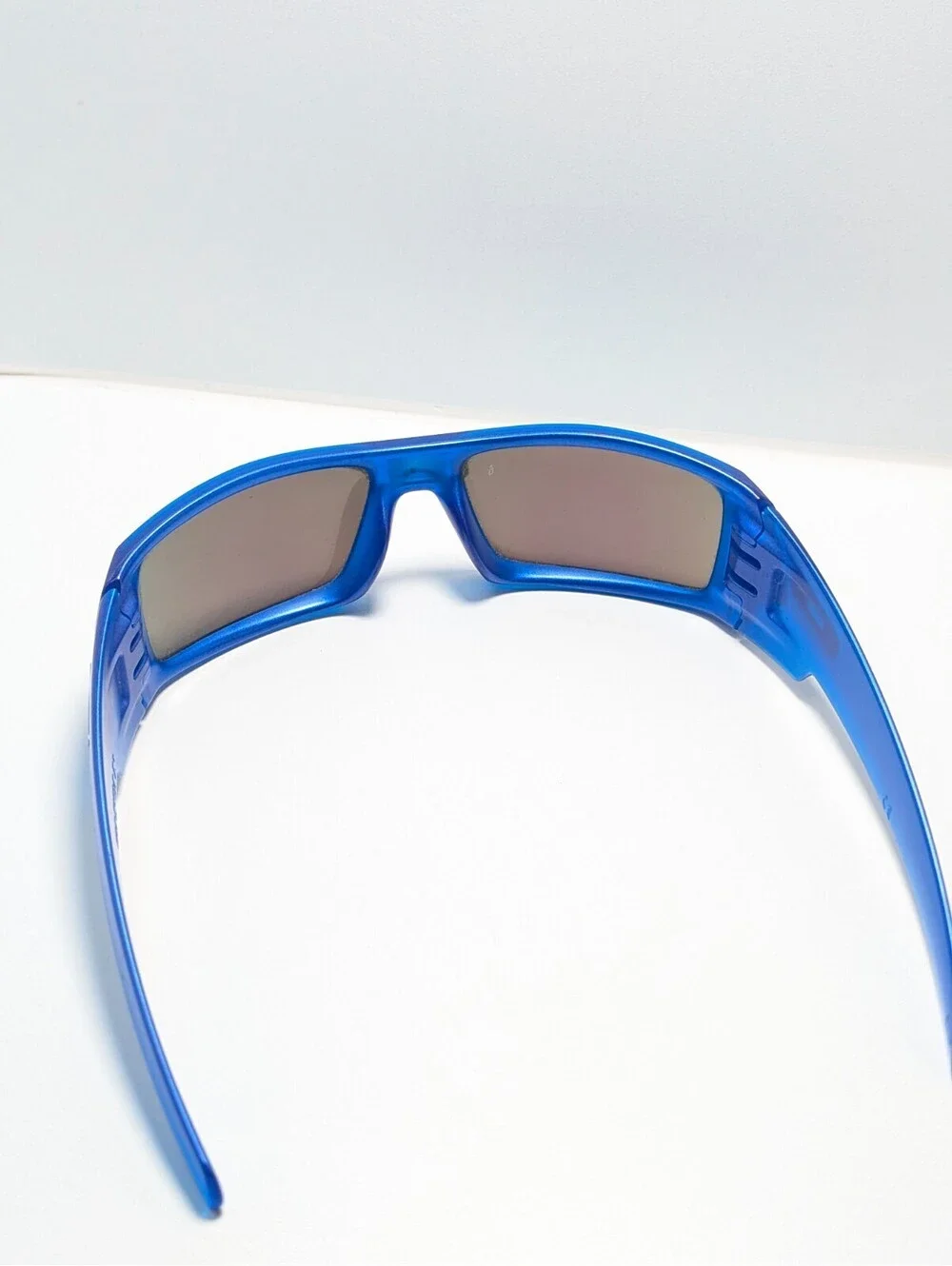 Oakley Gascan OO9014-3460 X-Ray 2017 Blue Mirrored Wrap Sunglasses 60-15-128